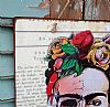 Vintage πινακίδα Frida Kahlo ξύλινη χειροποίητη
