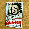 Vintage κινηματογραφίκή αφίσα Casablanca ξυλινη χειροποίητη
