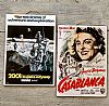 Vintage κινηματογραφίκή αφίσα Casablanca ξυλινη χειροποίητη