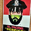 Vintage κινηματογραφίκή αφίσα Serpico ξύλινη χειροποίητη