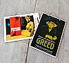Vintage κινηματογραφίκή αφίσα Greed ξύλινη χειροποίητη