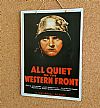 Vintage κινηματογραφίκή αφίσα All Quiet On The Western Front ξύλινη χειροποίητη