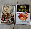 Vintage κινηματογραφίκή αφίσα Mary Poppins ξύλινη χειροποίητη