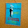 Vintage κινηματογραφίκή αφίσα Les Parapluies De Cherburg ξύλινη χειροποίητη