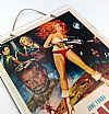 Vintage κινηματογραφική αφίσα Barbarella ξύλινη χειροποίητη
