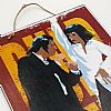 Vintage κινηματογραφική αφίσα Pulp Fiction ξύλινη χειροποίητη