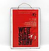 Πινακίδα ξύλινη κινηματογραφίκή αφίσα West Side Story vintage χειροποίητη