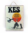 Vintage πινακίδα κινηματογραφική αφίσα KES ξύλινη χειροποίητη