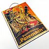Ξύλινη κινηματογραφική αφίσα Battleship Potemkin vintage χειροποίητη