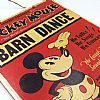 Vintage αφίσα κινηματογραφική Mickey Mouse - Barn Dance ξύλινη χειροποίητη