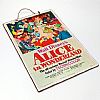 Vintage κινηματογραφική αφίσα Alice In Wonderland ξύλινη χειροποίητη