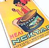 Ξύλινη πινακίδα αφίσα Μέλι Νέκταρ vintage χειροποίητη