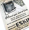 Vintage αφίσα θερμάστρες πετρελαίου Eskimo ξύλινη χειροποίητη