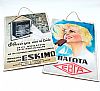 Vintage αφίσα θερμάστρες πετρελαίου Eskimo ξύλινη χειροποίητη