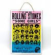 Πινακίδα ξύλινη μουσική αφίσα The Rolling Stones - Some Girls